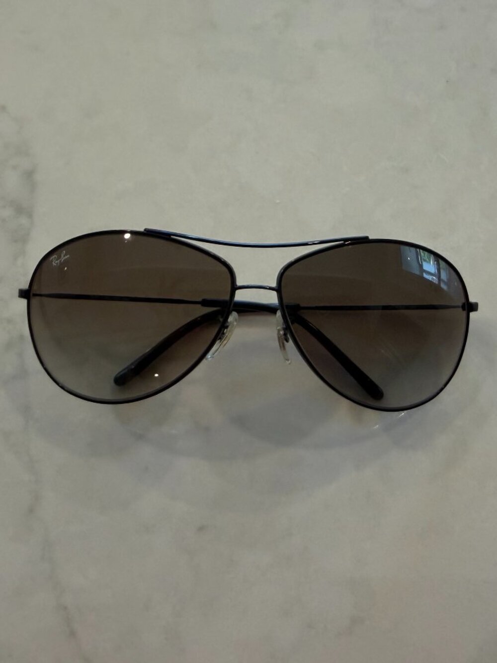Ray-Ban Black Aviator Sunglasses with Case